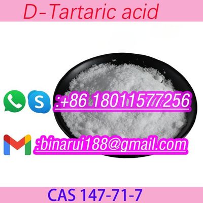D-Tartaric Acid CAS 147-71-7 (2S,3S) -Tartaric Acid fijne chemische tussenproducten