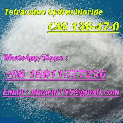 Tetracaïne Hydrochloride CAS 136-47-0 Tetracaïne HCl China Leverancier